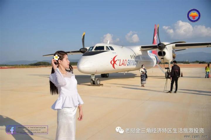 热烈庆祝博胶国际机场成功试飞！近期将开通老挝国内航
