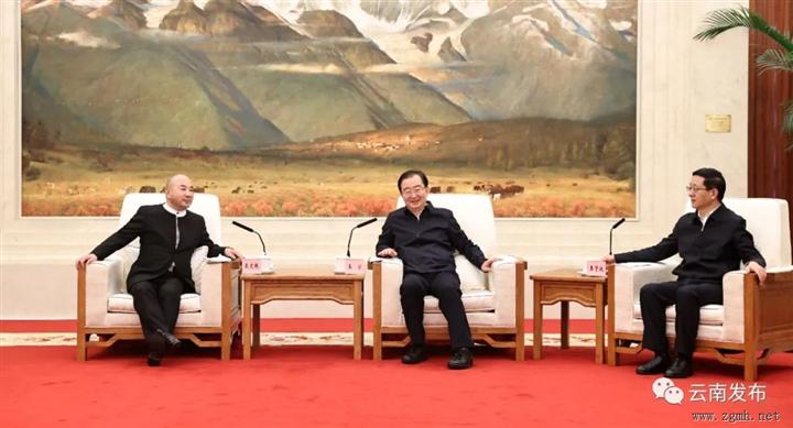 王宁王予波会见正威集团董事局主席王文银一行 共同见