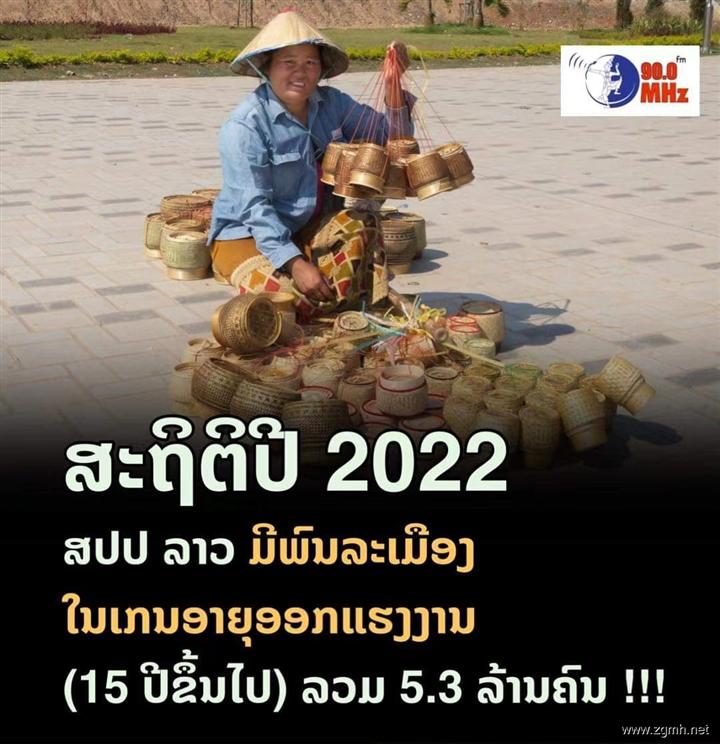 老挝最新人口数据发布! 15岁以上劳动力人口占7成!