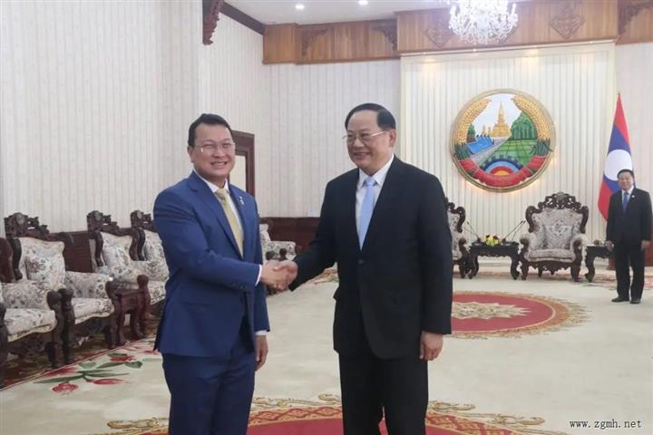 老挝总理会见柬埔寨农林渔业部大臣