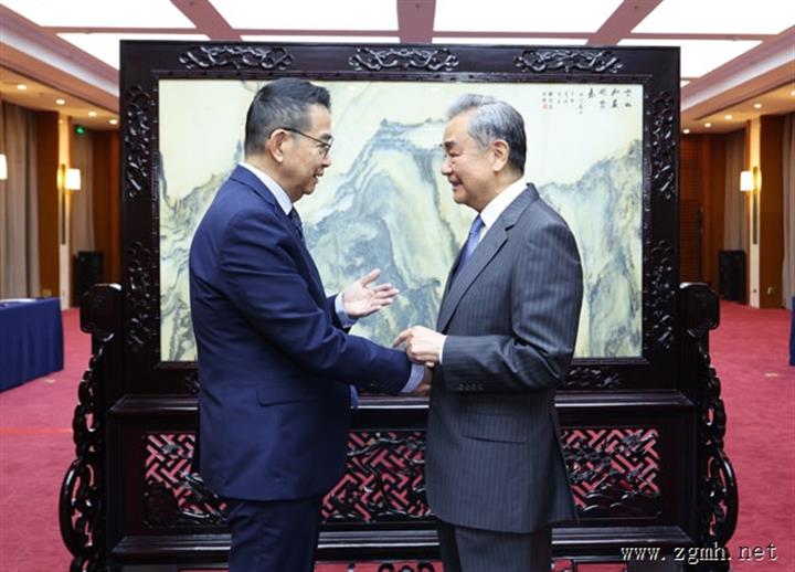 王毅会见泰国外长玛里