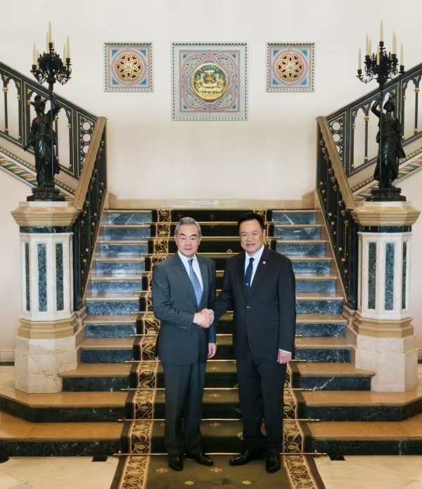 泰国总理阿努廷会见王毅