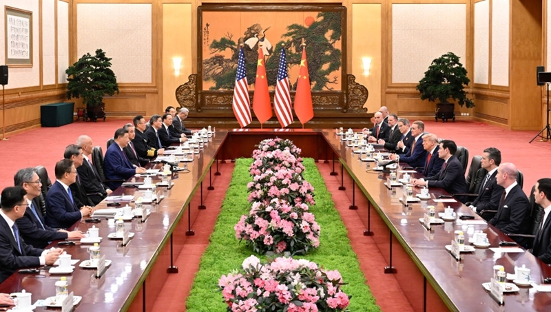 习近平同美国总统特朗普会谈