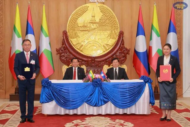 老挝国家主席会见缅甸总统吴敏昂莱 表示将在国际和东盟场合继续支持缅甸